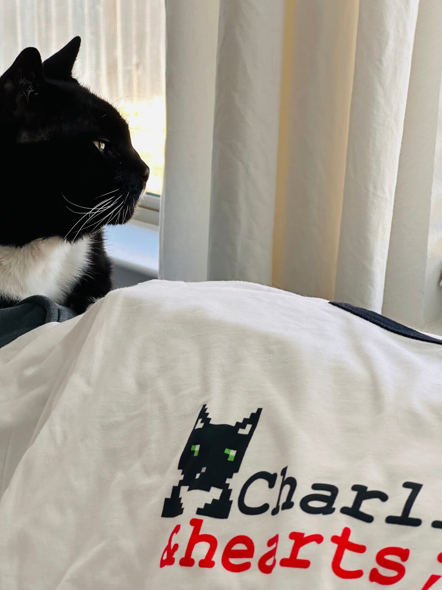 Charlie ♥ Logo Unisex Ringer Tee